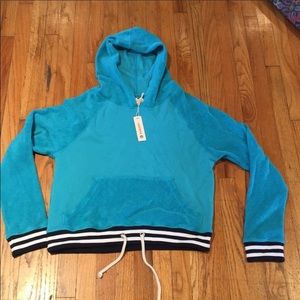 Sundry velour hoodie sweatshirt size Small ⭐️